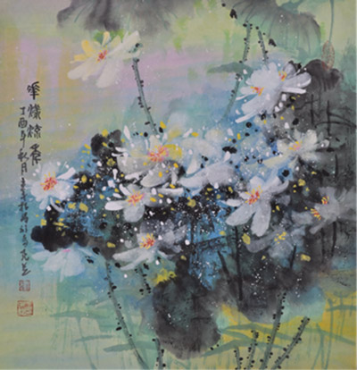 王余根博士经典花鸟画《花漾流年》